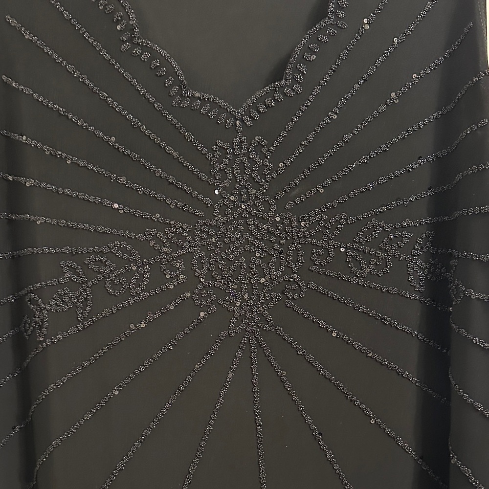 Dress Barn Black Embellished Tank Top